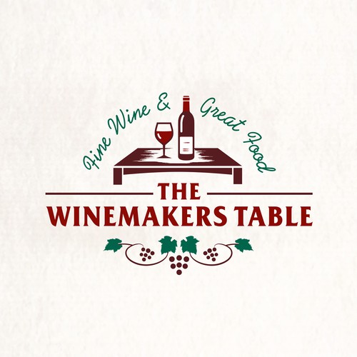 Logo for a private dining, wine lounge, catering for wine lovers, foodies and the person who wants exclusivity