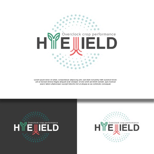 Logo concepts for HyeYield Overclock Crop