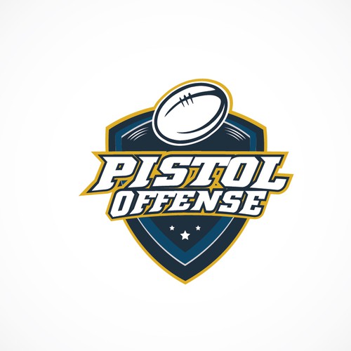 Create a logo for an American football offense system