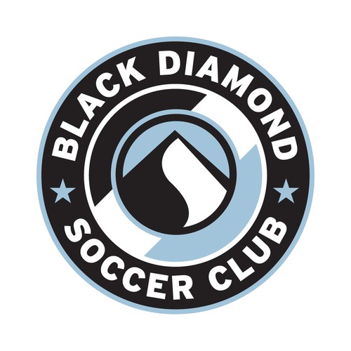 Create the next logo for Black Diamond Soccer Club