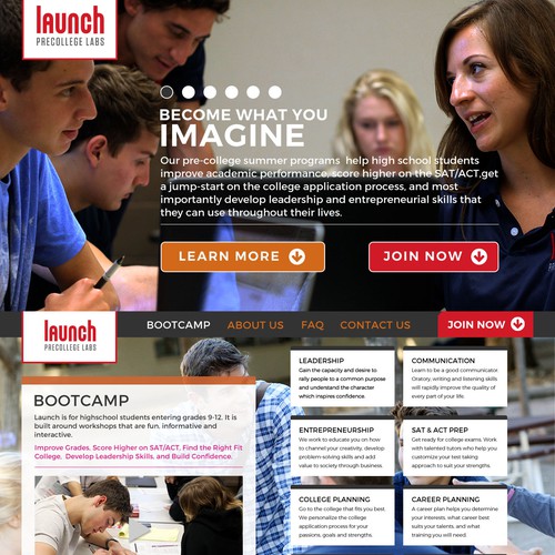 Launch Precollege Labs Homepage Entry