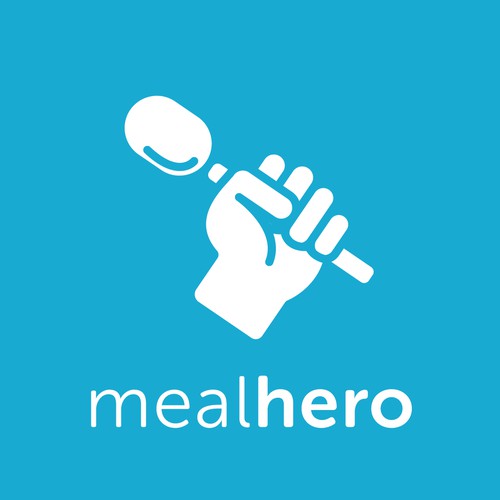 Modern logo for food tech/delivery company 'Mealhero'