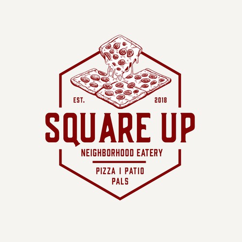Identity Concept for Square Pizza