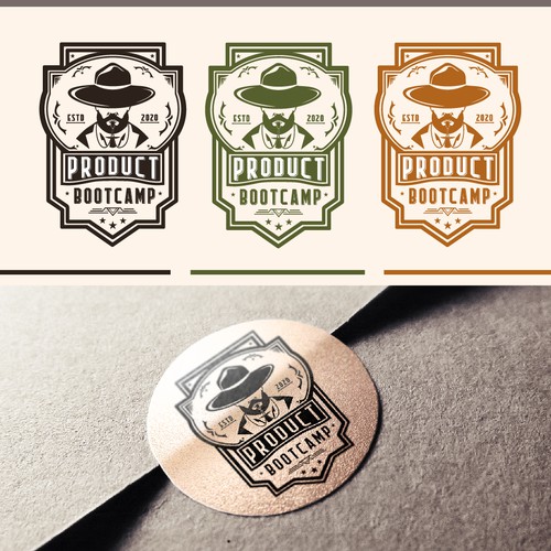 The design of the logo is made in the style of a beer label. 