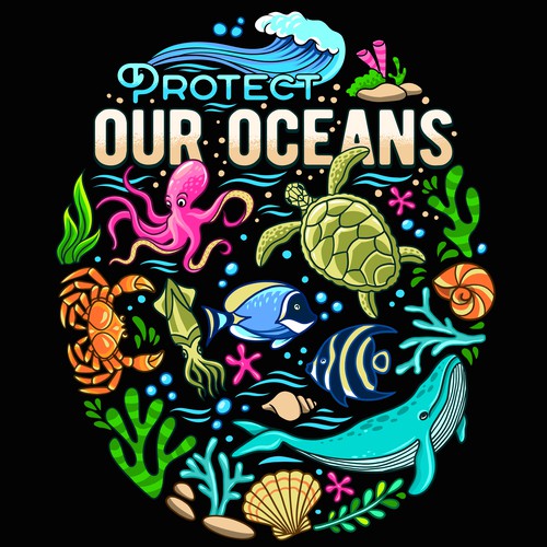 Protect Our Oceans Tshirt design