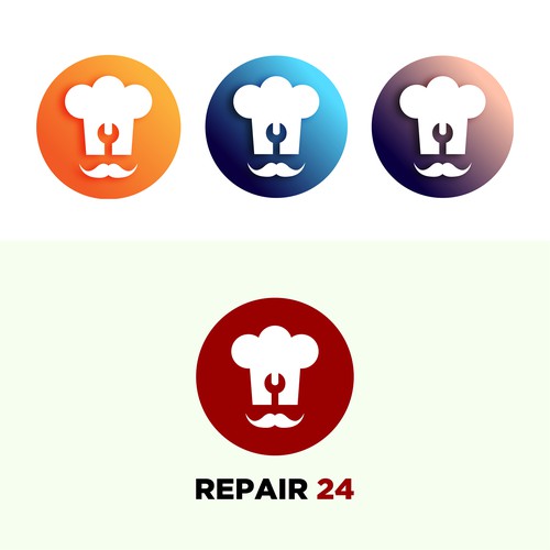 Logo for restaurant repair business