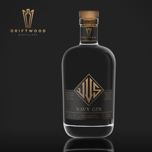 Gin label design