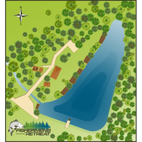 Fishing Lake Map