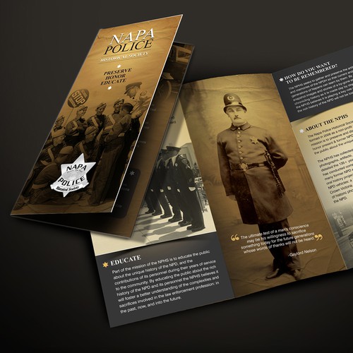 Create a vintage offering of Wine County police history!