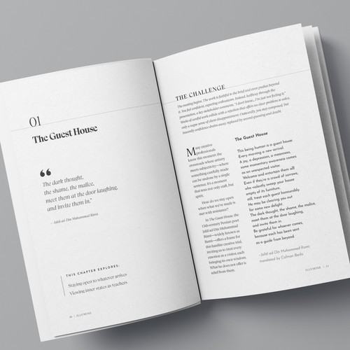 Book interior layout