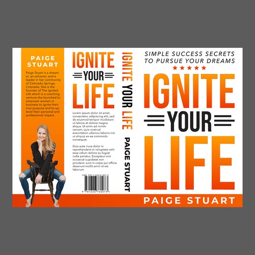 CLEAN, POWERFUL BOOK COVER TO IGNITE ACTION + PURSUE YOUR DREAMS