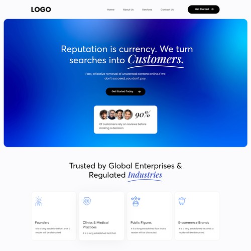 Premium Reputation Management Landing Page