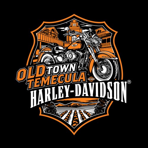 Vintage Design for Old Town Temecula Harley Davidson