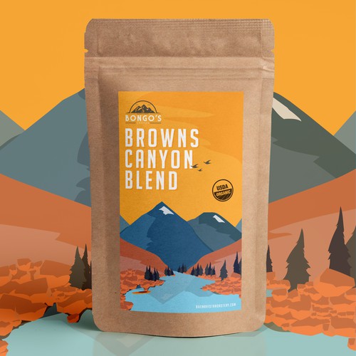 Coffee Label Design for Bongo's.