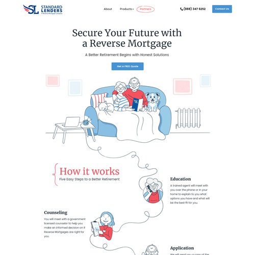 Standard Lenders website design
