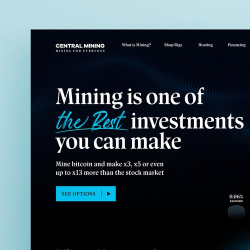 Crypto Mining Web Design