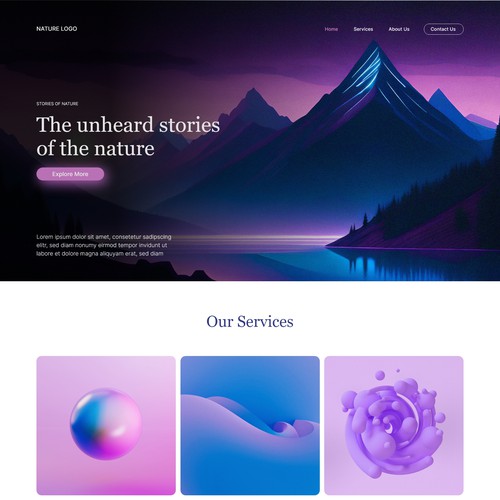 Website Template Design