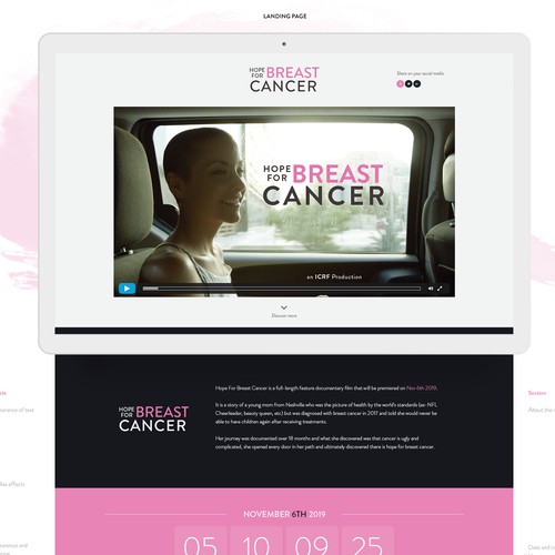Hope For Breast Carner | Landing page