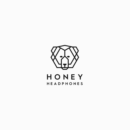 Geometric logo for Honey Headphones
