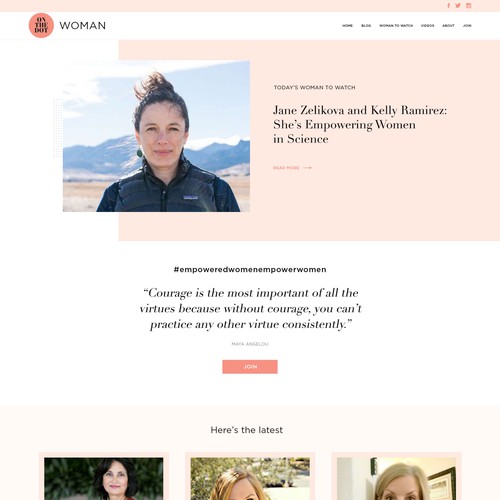 Woman's empowerment organization needs a website refresh
