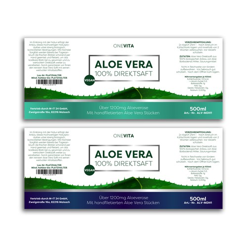Aloe Vera Label