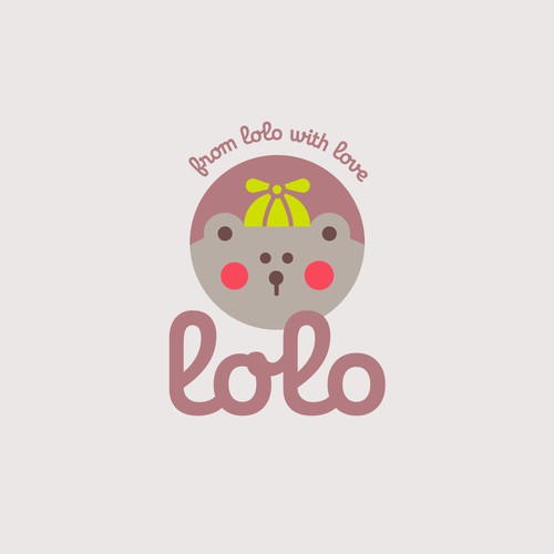 "Lolo" baby logotype.