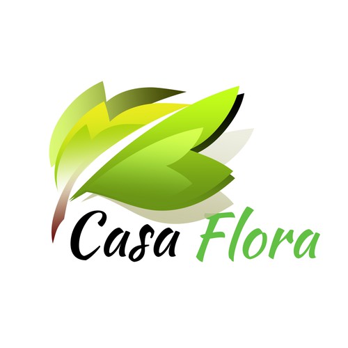 Logo-Design/Font design for the brand of beautiful planter pots "CasaFlora"