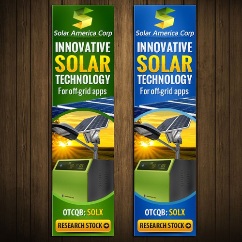 Solar America Corp needs a new banner ad