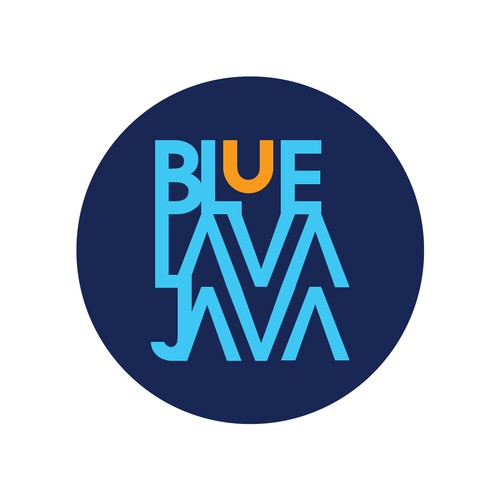 Blue Lava Java Logo Design