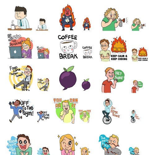 Create cool Emoji-Stamps for an awesome Business Chat