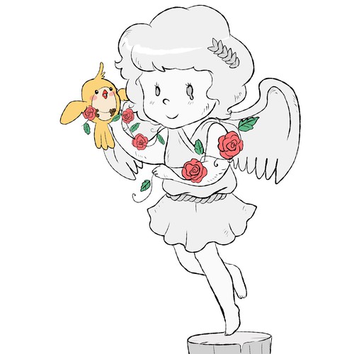 Angel Statue illustration