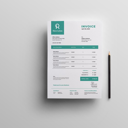 invoice design