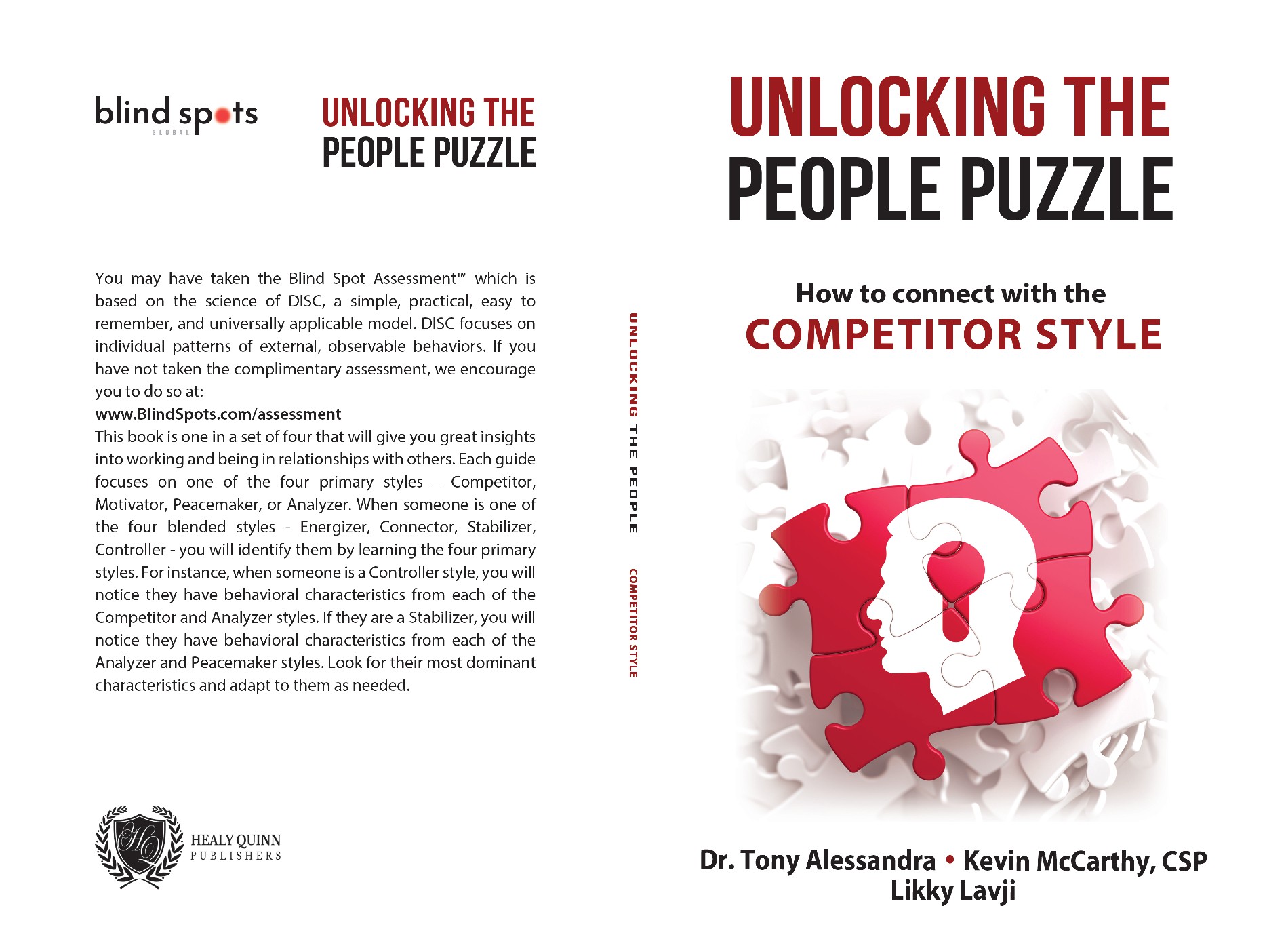 Design one book cover for a set of four identical books with different colors and titles/subtitles