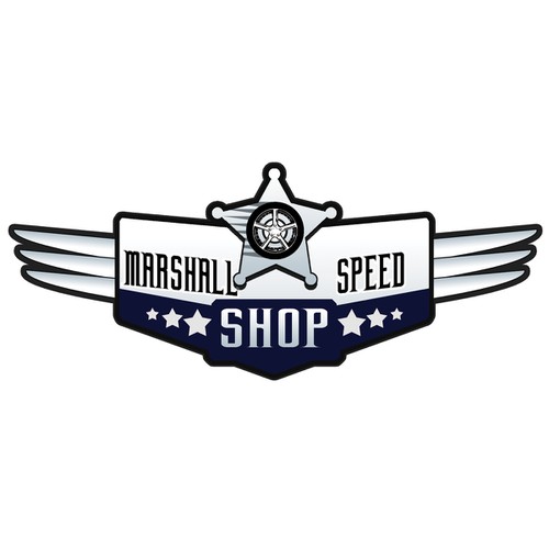 logo for marshall speed shop