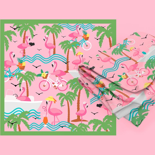 Flamingo on vacation