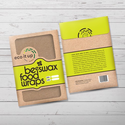Beeswax Wraps packaging design