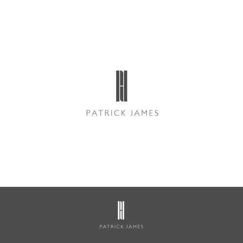 Logo and icon for Patrick James firm.