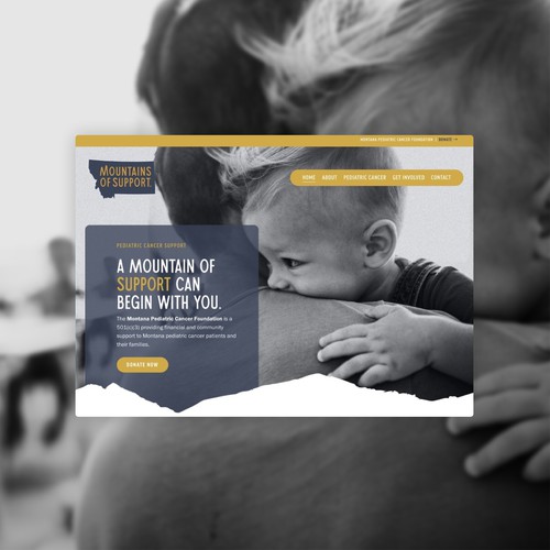 Website for Montana Pediatric Cancer Foundation