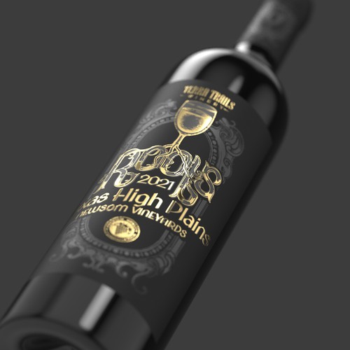 Roots wine label design 
