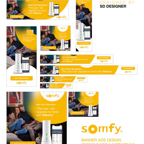 Somfy Google Display Ads Designs