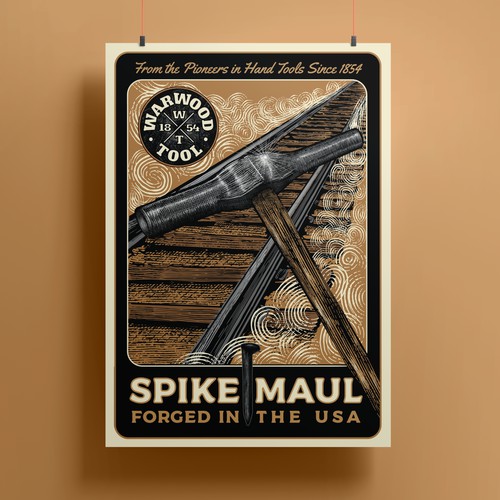 Spike Maul Vintage Poster Design