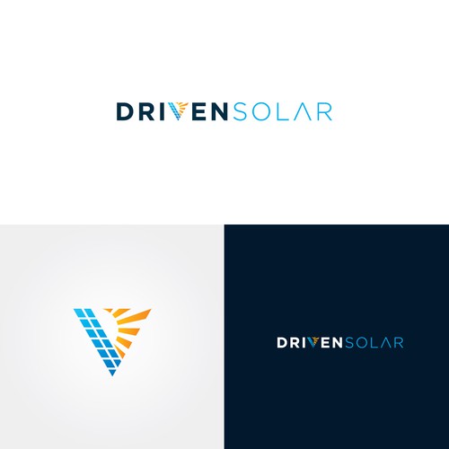 Driven Solar Logo Design