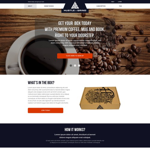 Coffee Subscription Box Website