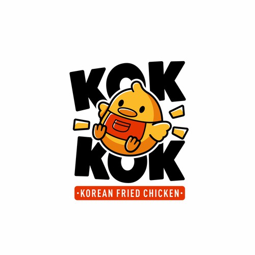 Cartoon concept logo for Kok Kok