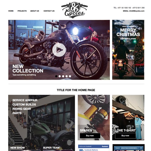 website for Motorcycle enthusiasts 