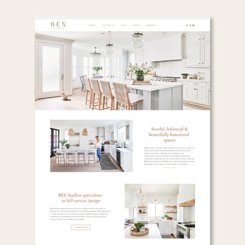 Squarespace Website for Interior Designer