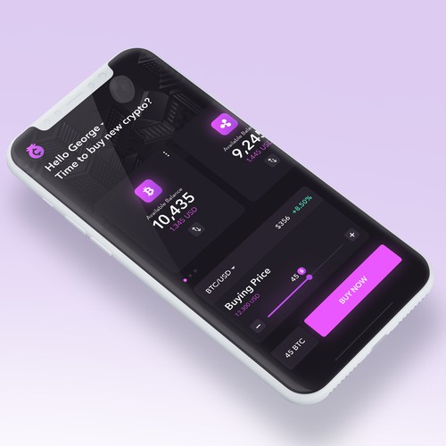 Dark UI Crypto App