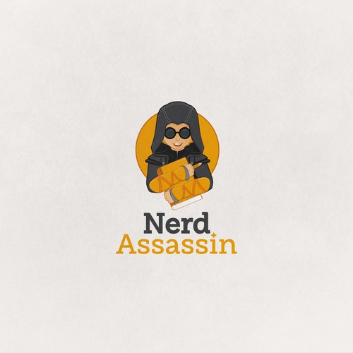 Nerd Assassin Logo design