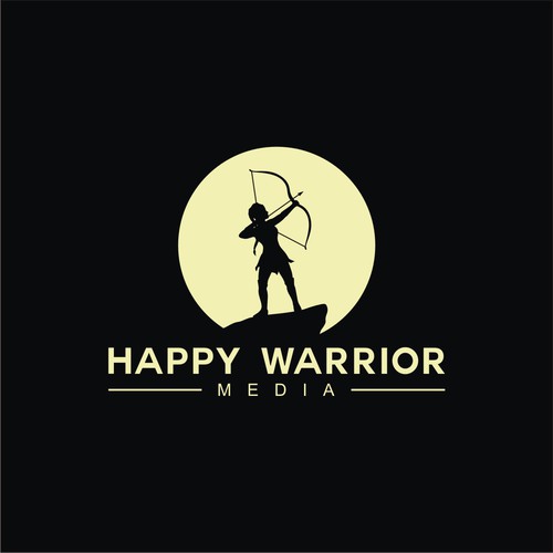 HAPPY WARRIOR MEDIA Logo Design