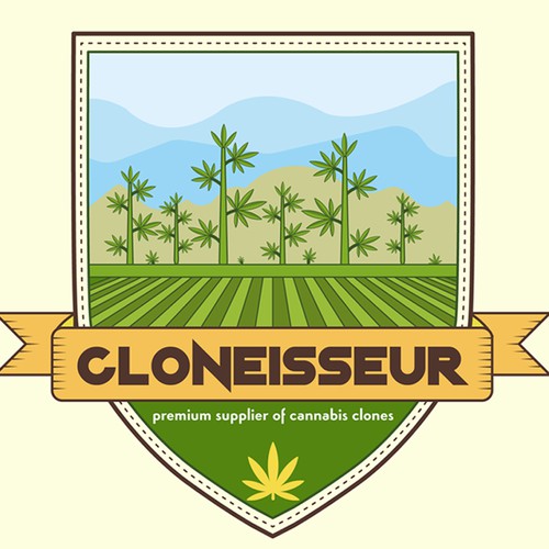Cannabis nursery logo for cloneisseur